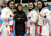 کاتا تیمی بانوان تهران به نشان برنز دست یافت